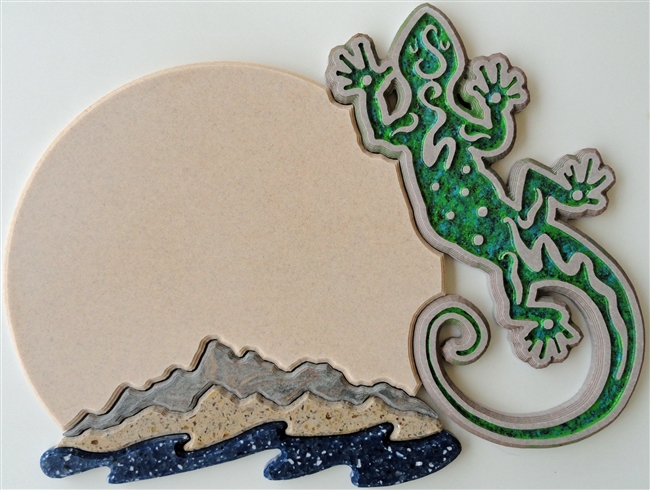 Gecko, 4 Number Plaque, Mesquite Hills