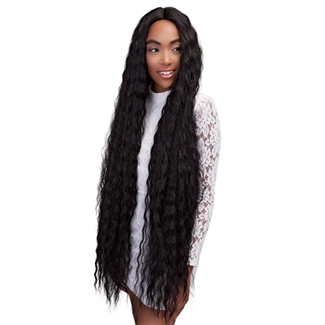 Glamourtress, wigs, weaves, braids, half wigs, full cap, hair, lace front, hair extension, nicki minaj style, Brazilian hair, crochet, hairdo, wig tape, remy hair, Lace Front Wigs, Remy Hair, Janet Collection Synthetic Deep Part Wig - SUPER DEEP