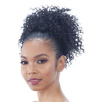 Glamourtress, wigs, weaves, braids, half wigs, full cap, hair, lace front, hair extension, nicki minaj style, Brazilian hair, crochet, hairdo, wig tape, remy hair, Lace Front Wigs, Model Model Pom Pom Synthetic Drawstring Ponytail - BOHO POM