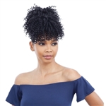 Glamourtress, wigs, weaves, braids, half wigs, full cap, hair, lace front, hair extension, nicki minaj style, Brazilian hair, crochet, hairdo, wig tape, remy hair, Lace Front Wigs, Model Model Pony Pom and Bang 2pcs Synthetic Drawstring Ponytail - SPRING