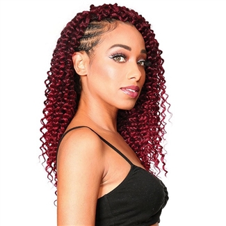 Glamourtress, wigs, weaves, braids, half wigs, full cap, hair, lace front, hair extension, nicki minaj style, Brazilian hair, crochet, hairdo, wig tape, remy hair, Lace Front Wigs, Zury Synthetic Pre-Stretched Crochet Braid - 3X BOHEMIAN 14