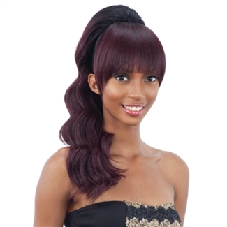 Glamourtress, wigs, weaves, braids, half wigs, full cap, hair, lace front, hair extension, nicki minaj style, Brazilian hair, crochet, hairdo, wig tape, remy hair, Lace Front Wigs, Remy Hair, Freetress Equal Drawstring Ponytail - LOOSE DEEP 2PCS