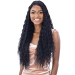 Glamourtress, wigs, weaves, braids, half wigs, full cap, hair, lace front, hair extension, nicki minaj style, Brazilian hair, crochet, hairdo, wig tape, remy hair, Freetress Equal Lace & Lace Synthetic Hair Lace Front Wig - DEEP WAVER 002