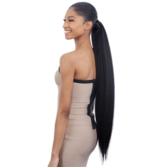 Glamourtress, wigs, weaves, braids, half wigs, full cap, hair, lace front, hair extension, nicki minaj style, Brazilian hair, crochet, hairdo, wig tape, remy hair, Lace Front Wigs, Shake-N-Go Synthetic Organique Pony Pro Ponytail - NATURAL YAKY 32"