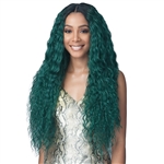 Glamourtress, wigs, weaves, braids, half wigs, full cap, hair, lace front, hair extension, nicki minaj style, Brazilian hair, crochet, hairdo, wig tape, remy hair, Lace Front Wigs, Bobbi Boss Synthetic Braided Infinity Ponytail Lace Front Wig - MLF399 AME