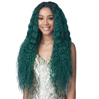 Glamourtress, wigs, weaves, braids, half wigs, full cap, hair, lace front, hair extension, nicki minaj style, Brazilian hair, crochet, hairdo, wig tape, remy hair, Lace Front Wigs, Bobbi Boss Synthetic Braided Infinity Ponytail Lace Front Wig - MLF399 AME