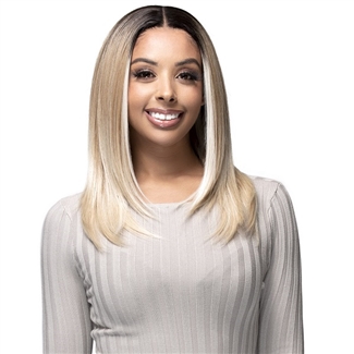 Glamourtress, wigs, weaves, braids, half wigs, full cap, hair, lace front, hair extension, nicki minaj style, Brazilian hair, crochet, hairdo, wig tape, remy hair, Bobbi Boss Human Hair Blend Glueless 13X4 HD Lace Frontal Wig - MBLF405 AYANNA