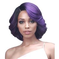 Glamourtress, wigs, weaves, braids, half wigs, full cap, hair, lace front, hair extension, nicki minaj style, Brazilian hair, crochet, hairdo, wig tape, remy hair, Lace Front Wigs, Bobbi Boss TrulyMe Synthetic Hair Lace Front Wig - MLF540 FLYNN