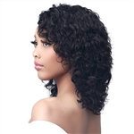 Glamourtress, wigs, weaves, braids, half wigs, full cap, hair, lace front, hair extension, nicki minaj style, Brazilian hair, crochet, hairdo, wig tape, remy hair, Lace Front Wigs, Bobbi Boss MediFresh 100% Human Hair Wet & Wavy Wig - MH1300 TERESA