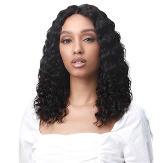 Glamourtress, wigs, weaves, braids, half wigs, full cap, hair, lace front, hair extension, nicki minaj style, Brazilian hair, crochet, wig tape, remy hair, Lace Front Wigs, Bobbi Boss 100% Unprocessed Human Hair Wet & Wavy HD Lace Front Wig - MHLF441 MARG