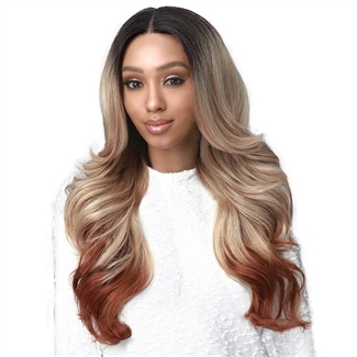 Glamourtress, wigs, weaves, braids, half wigs, full cap, hair, lace front, hair extension, nicki minaj style, Brazilian hair, crochet, wig tape, remy hair, Lace Front Wigs, Bobbi Boss MEDIFRESH Synthetic Lace Front Wig - MLF434 LORRAINE