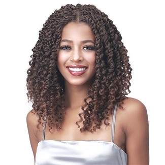 Glamourtress, wigs, weaves, braids, half wigs, full cap, hair, lace front, hair extension, nicki minaj style, Brazilian hair, crochet, wig tape, Bobbi Boss Synthetic 4x4 Hand-Tied Braided Lace Front Wig - MLF611 PASSION TWIST BOHO 16