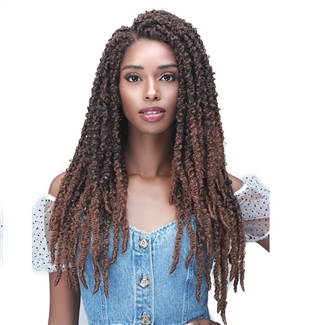 Glamourtress, wigs, weaves, braids, half wigs, full cap, hair, lace front, hair extension, nicki minaj style, Brazilian hair, crochet, wig tape, Bobbi Boss Synthetic 4x4 Hand-Tied Braided Lace Front Wig - MLF613 CALIF. BUTTERFLY LOCS 26