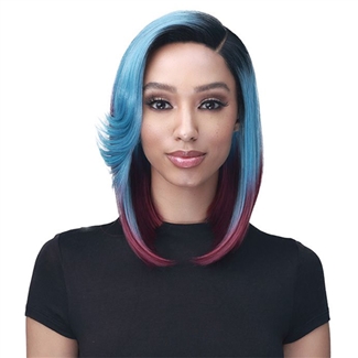 Glamourtress, wigs, weaves, braids, half wigs, full cap, hair, lace front, hair extension, nicki minaj style, Brazilian hair, crochet, wig tape, remy hair, Lace Front Wigs,Bobbi Boss Synthetic HD Lace Deep Part Wig - MLF651 LUISA