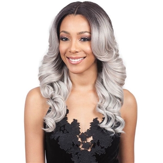 Glamourtress, wigs, weaves, braids, half wigs, full cap, hair, lace front, hair extension, nicki minaj style, Brazilian hair, crochet, hairdo, wig tape, remy hair, Lace Front Wigs, Remy Hair, Bobbi Boss Synthetic Swiss Lace Front Wig - MLF213 RAYLA