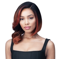 Glamourtress, wigs, weaves, braids, half wigs, full cap, hair, lace front, hair extension, nicki minaj style, Brazilian hair, crochet, hairdo, wig tape, remy hair, Lace Front Wigs, Bobbi Boss Synthetic HD 4.5" Deep Lace Part Wig - MLF546 COBALT