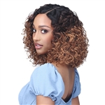 Glamourtress, wigs, weaves, braids, half wigs, full cap, hair, lace front, hair extension, nicki minaj style, Brazilian hair, crochet, hairdo, wig tape, remy hair, Lace Front Wigs, Bobbi Boss Soft Curl Synthetic HD Lace Wig - MLF733 KADENCE