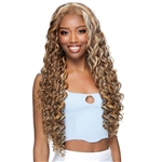 Glamourtress, wigs, weaves, braids, half wigs, full cap, hair, lace front, hair extension, nicki minaj style, Brazilian hair, crochet, hairdo, wig tape, Bobbi Boss Super X Glueless Designer Human Hair Mix 13x6 HD Lace Front Wig - MOGL303 BRIDGET