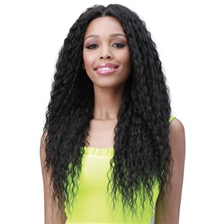 Glamourtress, wigs, weaves, braids, half wigs, full cap, hair, lace front, hair extension, nicki minaj style, Brazilian hair, crochet, hairdo, wig tape, remy hair, Lace Front Wigs, Bobbi Boss Human Hair Blend Miss Origin 13x6 Swiss Lace Frontal Wig - MOGL