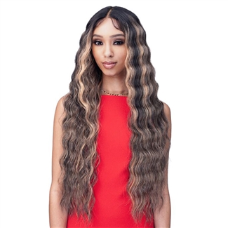 Glamourtress, wigs, weaves, braids, half wigs, full cap, hair, lace front, hair extension, nicki minaj style, Brazilian hair, crochet, hairdo, wig tape, remy hair, Bobbi Boss Miss Origin DesignerMix Human Hair Blend HD Lace Part Wig - MOLP002 KABA