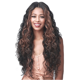 Glamourtress, wigs, weaves, braids, half wigs, full cap, hair, lace front, hair extension, nicki minaj style, Brazilian hair, crochet, hairdo, wig tape, remy hair, Bobbi Boss Human Hair Blend Miss Origin HD Lace Wig - MOGLWFW24  FRENCH WAVE 24