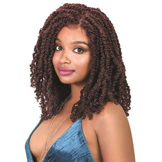 Glamourtress, wigs, weaves, braids, half wigs, full cap, lace front, hair extension, Brazilian hair, crochet, hairdo, wig tape, remy hair, Lace Front Wigs, Bohemian Natural Hairline Premium Braid Lace Wig - Bomb Twist