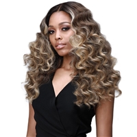Glamourtress, wigs, weaves, braids, half wigs, full cap, hair, lace front, hair extension, nicki minaj style, Brazilian hair, crochet, hairdo, wig tape, remy hair, Lace Front Wigs, Bobbi Boss Synthetic Hair 5 inch Deep Part Lace Front Wig - MLF385 JOURNEY