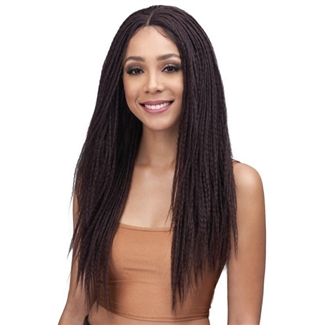 Glamourtress, wigs, weaves, braids, half wigs, full cap, hair, lace front, hair extension, nicki minaj style, Brazilian hair, crochet, hairdo, wig tape, remy hair, Lace Front Wigs, Bobbi Boss Synthetic Hair 4 inch Deep Part Lace Front Wig - MLF369 JENESSA