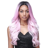 Glamourtress, wigs, weaves, braids, half wigs, full cap, hair, lace front, hair extension, nicki minaj style, Brazilian hair, crochet, hairdo, wig tape, remy hair, Bobbi Boss Synthetic Hair 360 13x2 Updo Revolution Frontal Lace Wig - MLF417 EMILIA