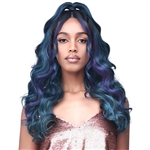 Glamourtress, wigs, weaves, braids, half wigs, full cap, hair, lace front, hair extension, nicki minaj style, Brazilian hair, crochet, hairdo, wig tape, remy hair, Bobbi Boss Synthetic Hair 360 13x2 Updo Revolution Frontal Lace Wig - MLF418 ELEANOR