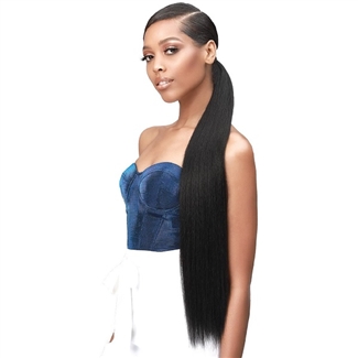 Glamourtress, wigs, weaves, braids, half wigs, full cap, hair, lace front, hair extension, nicki minaj style, Brazilian hair, crochet, hairdo, wig tape, remy hair, Lace Front Wigs, Bobbi Boss Up Synthetic Wrap Around Ponytail - SILKY STRAIGHT 30Around Pon