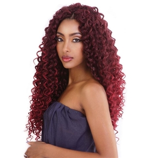 Glamourtress, wigs, weaves, braids, half wigs, full cap, hair, lace front, hair extension, nicki minaj style, Brazilian hair, crochet, hairdo, wig tape, remy hair, Lace Front Wigs, Mane Concept Afri Naptural Caribbean Crochet Braid CB1804 - BEACH CURL 18"