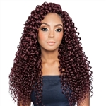 Glamourtress, wigs, weaves, braids, half wigs, full cap, hair, lace front, hair extension, nicki minaj style, Brazilian hair, crochet, hairdo, wig tape, remy hair, Mane Concept Afri Naptural Caribbean Crochet Braid CBP04 - CASCADING RIPPLE 18"