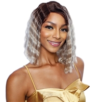 Glamourtress, wigs, weaves, braids, half wigs, full cap, hair, lace front, hair extension, nicki minaj style, Brazilian hair, crochet, hairdo, wig tape, remy hair, Mane Concept Lace Front Wig Melanin Queen MLCP202 QUEEN CRIMP