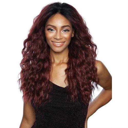 Mane Concept Brown Sugar Natural Hairline Human Hair Blend Lace Front Wig -  BSN204 ACADIA