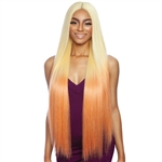 Glamourtress, wigs, weaves, braids, half wigs, full cap, hair, lace front, hair extension, nicki minaj style, Brazilian hair, crochet, hairdo, wig tape, remy hair, Mane Concept Melanin Queen Human Hair Blend Frontal Lace - MLF2901  COSMO GIRL 01