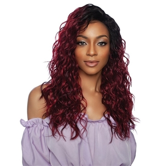 Glamourtress, wigs, weaves, braids, half wigs, full cap, hair, lace front, hair extension, nicki minaj style, Brazilian hair, crochet, hairdo, wig tape, remy hair, Lace Front Wigs, Mane Concept Red Carpet HD Invisible Lace Front Wig - RCHM205 MOLTEN