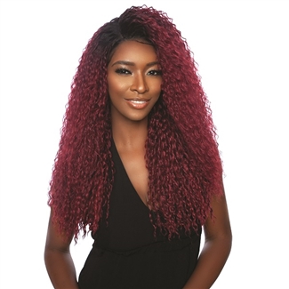 Glamourtress, wigs, weaves, braids, half wigs, full cap, hair, lace front, hair extension, nicki minaj style, Brazilian hair, crochet, hairdo, wig tape, remy hair, Lace Front Wigs, Mane Concept Synthetic Red Carpet 13x4 HD Lace Front Wig - RCHF205 KAYLEE