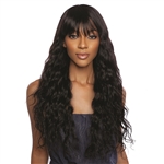 Glamourtress, wigs, weaves, braids, half wigs, full cap, hair, lace front, hair extension, nicki minaj style, Brazilian hair, crochet, hairdo, wig tape, remy hair, Mane Concept Trill Virgin Remy Human Hair Full Wig - TRM109 NATURAL WAVE FULL BANG 28