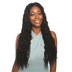 Glamourtress, wigs, weaves, braids, half wigs, full cap, hair, lace front, hair extension, nicki minaj style, Brazilian hair, crochet, hairdo, wig tape, Mane Concept Trill 100% Unprocessed HD Wet & Wavy Rotate Part Lace Front Wig - TROR605 LOOSE DEEP 28