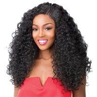 Glamourtress, wigs, weaves, braids, half wigs, full cap, hair, lace front, hair extension, nicki minaj style, Brazilian hair, crochet, hairdo, wig tape, remy hair, Lace Front Wigs, It's A Wig Synthetic T-Braided Part Lace Front Wig - KANDEE