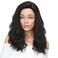 Glamourtress, wigs, weaves, braids, half wigs, full cap, hair, lace front, hair extension, nicki minaj style, Brazilian hair, crochet, hairdo, wig tape, remy hair, Janet Collection 100% Virgin Remy Human Hair Natural 2x6 Deep Part Lace Wig - NATURAL 18