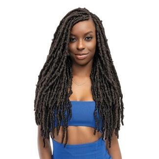 Glamourtress, wigs, weaves, braids, half wigs, full cap, hair, lace front, hair extension, nicki minaj style, Brazilian hair, crochet, hairdo, wig tape, remy hair, Janet Collection Nala Tress Crochet Braid - BUTTERFLY BORN LOCS 18