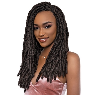 Glamourtress, wigs, weaves, braids, half wigs, full cap, hair, lace front, hair extension, nicki minaj style, Brazilian hair, crochet, hairdo, wig tape, remy hair, Janet Collection Nala Tress Crochet Braid - POETRY LOCS 18