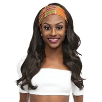 Glamourtress, wigs, weaves, braids, half wigs, full cap, hair, lace front, hair extension, nicki minaj style, Brazilian hair, crochet, hairdo, wig tape, remy hair, Janet Collection Synthetic Crescent Headband Wig - DESI