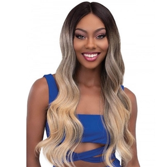 Glamourtress, wigs, weaves, braids, half wigs, full cap, hair, lace front, hair extension, nicki minaj style, Brazilian hair, crochet, hairdo, wig tape, remy hair, Janet Collection Synthetic Melt Extended Deep HD Part Lace Wig - BELLA