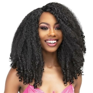 Glamourtress, wigs, weaves, braids, half wigs, full cap, hair, lace front, hair extension, nicki minaj style, Brazilian hair, crochet, hairdo, wig tape, remy hair, Janet Collection Synthetic Melt Extended Part HD Lace Wig - LOGAN