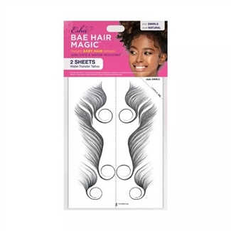 Glamourtress, wigs, weaves, braids, half wigs, full cap, hair, lace front, hair extension, nicki minaj style, Brazilian hair, crochet, hairdo, wig tape, remy hair, Lace Front Wigs, Janet Collection Esha Bae Hair magic Instant Tattoo Sticker - SWIRLS