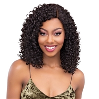 Glamourtress, wigs, weaves, braids, half wigs, full cap, hair, lace front, hair extension, nicki minaj style, Brazilian hair, crochet, hairdo, wig tape, remy hair, Janet Collection 100% Virgin Remy Human Hair Natural Deep Part Lace Wig - BOHEMIAN 18