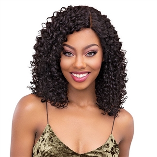 Glamourtress, wigs, weaves, braids, half wigs, full cap, hair, lace front, hair extension, nicki minaj style, Brazilian hair, crochet, hairdo, wig tape, remy hair, Janet Collection 100% Virgin Remy Human Hair Natural Deep Part Lace Wig - BOHEMIAN 18